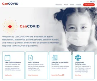 Cancovid.ca(Home) Screenshot