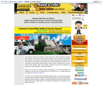 Cancun-Cab.com(Cancun Cab) Screenshot