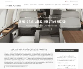 Cancun-Executive-Aircraft.com(Mexico Executive Aviation Services) Screenshot