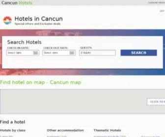 Cancun-Hotels.org(Cancun hotels & apartments) Screenshot