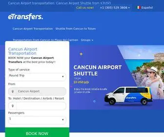 Cancun-Shuttle-Transportation.com(Cancun Airport Transportation) Screenshot