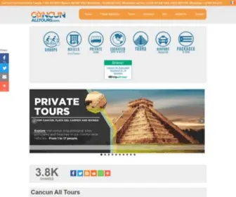 Cancunalltours.com(Cancun tours) Screenshot