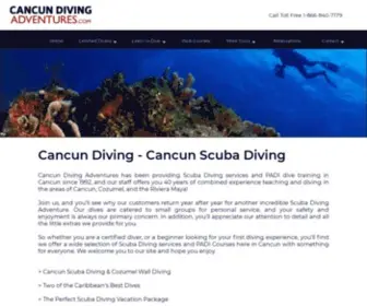 Cancundivingadventures.com(CANCUN SCUBA DIVING) Screenshot