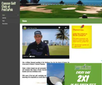 Cancungolfclub.com(Cancun Golf Club at PokTaPok) Screenshot