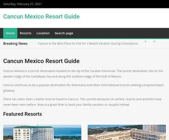 Cancunresortguide.com(Cancun Mexico Resort Guide) Screenshot