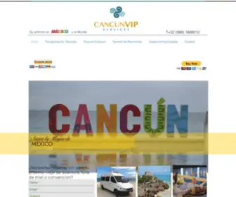 Cancunvipservices.com(Vacaciones en Cancun) Screenshot