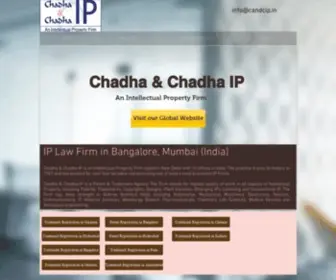 Candcip.in(Chadha & Chadha IP) Screenshot