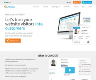Canddi.com(See Who's Visiting with Website Visitor Tracking Software CANDDi) Screenshot