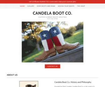 Candelabootco.com(Custom Cowboy Boots Houston Texas and surrounding cities) Screenshot