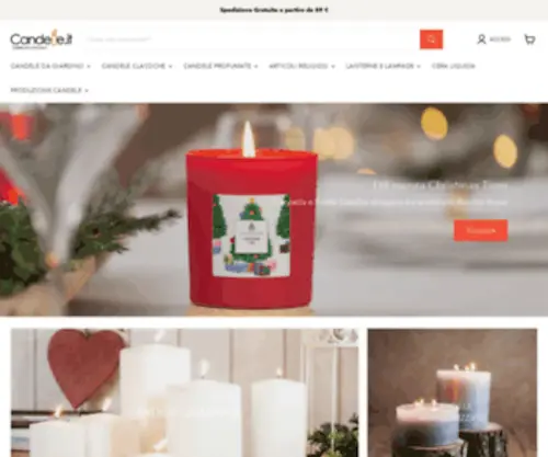 Candele.it(Produzione candele da illuminazione e candele profumate) Screenshot