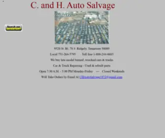 Candhautosalvage.com(Index) Screenshot