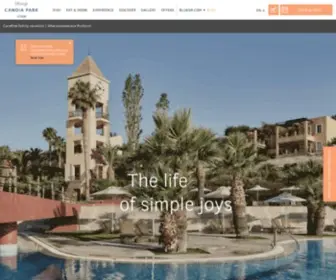 Candiapark.com(Family Hotels in Crete) Screenshot