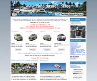 Candidasaonline.com(Bali Tours service) Screenshot