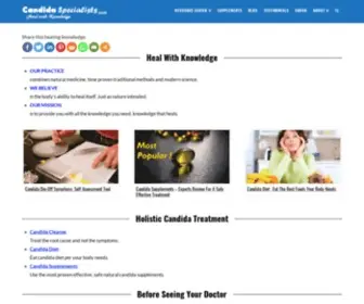Candidaspecialists.com(Candida Specialists Healing Center) Screenshot