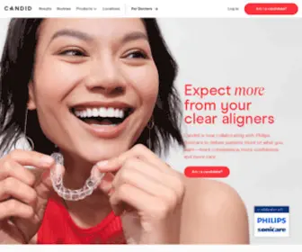 Candidco.com(Get clear braces without in) Screenshot
