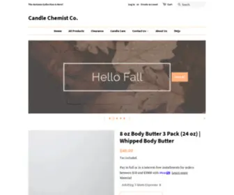 Candlechemistco.com(Candle Chemist Co) Screenshot