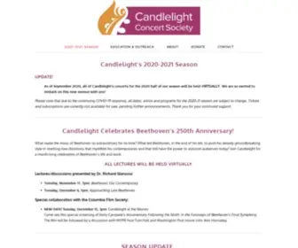 Candlelightconcerts.org(Candlelight Concerts) Screenshot