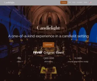 Candlelightexperience.com(Candlelight Concerts) Screenshot