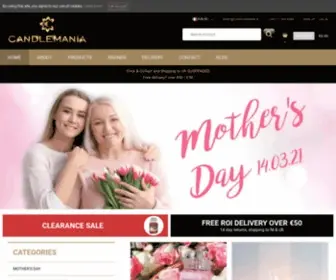 Candlemania.ie(No.1 Candle Specialist in Ireland) Screenshot