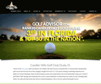 Candlerhillsgolfclub.com(Candler Hills Golf Course) Screenshot