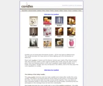 Candles-Museum.com(All about candles) Screenshot