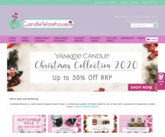 Candlewarehouse.ie(Yankee Candle Ireland and Europe) Screenshot