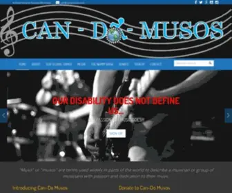Candomusos.com(Can-Do Musos) Screenshot
