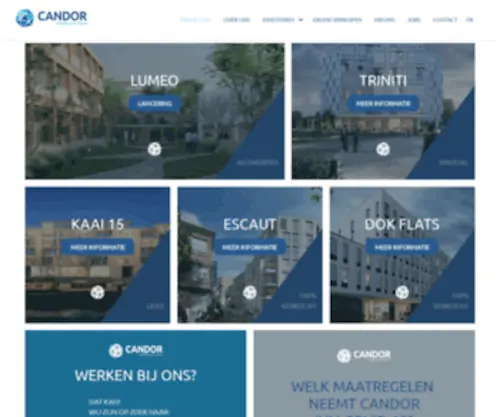 Candor.be(Onze vastgoedprojecten) Screenshot