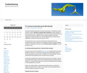 Candownload.org(Blog su salute) Screenshot