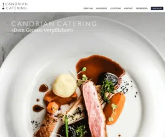 Candriancatering.ch(Unser Familienunternehmen macht seit 1923 kulinarische Wünsche wahr) Screenshot