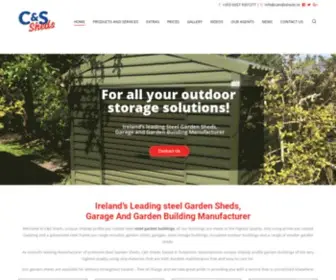 Candssheds.ie(Steel Garden Sheds Ireland) Screenshot