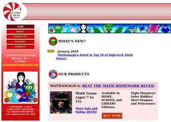 Candybyte.com(Educational Games for Elementary School Children) Screenshot