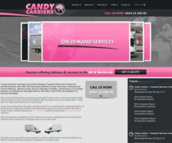 Candycarriers.com(Transport Services in Kent) Screenshot