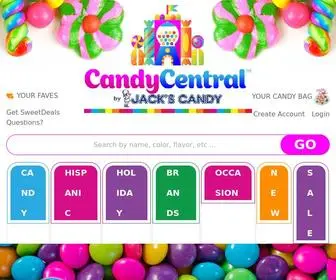 Candycentral.com(Online Candy Store) Screenshot