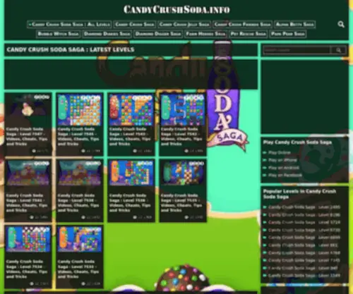 Candycrushsoda.info(Candycrushsoda info) Screenshot