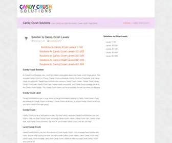 Candycrushsolution.com(Candy Crush Level Help) Screenshot