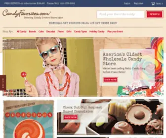 Candyfavorites.com(Wholesale & Bulk Candy Store) Screenshot