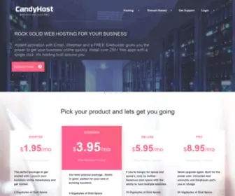 Candyhost.com.au(Web hosting) Screenshot