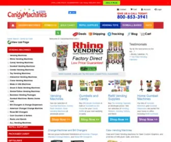 Candymachines.com(Candy and Amusement Vending Machines and Supplies) Screenshot