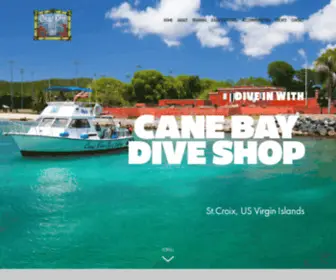 Canebayscuba.com(Cane Bay Dive Shop) Screenshot