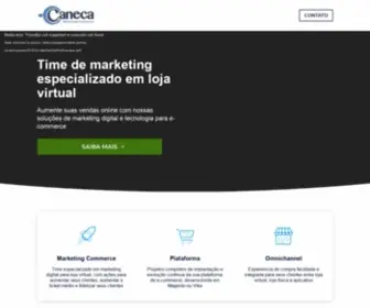 Canecacommerce.com(Time de marketing especializado em e) Screenshot