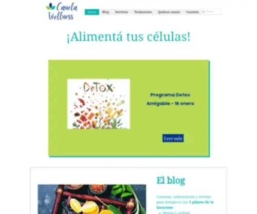 Canelawellness.com(Canela Wellness) Screenshot