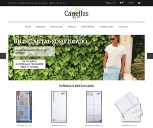 Canellas.com(Página inicial) Screenshot