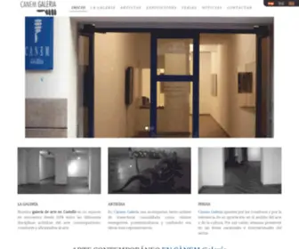 CanemGaleria.com(Galería de obras de arte en Castellón) Screenshot