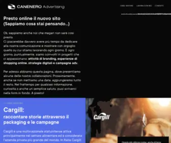 Canenero.com(Agenzia di comunicazione CANENERO Advertising strategie Digitali) Screenshot