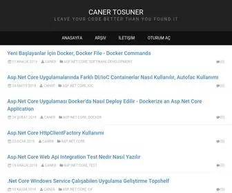 Canertosuner.com(Caner Tosuner) Screenshot