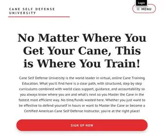 Caneselfdefenseuniversity.com(Cane Self Defense University) Screenshot