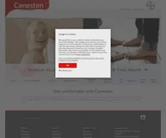 Canesten.co.uk(Feel like yourself again) Screenshot