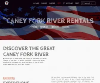 Caneyforkriverrentals.com(Caney Fork River Rentals) Screenshot