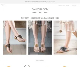 Canfora.com(Handmade Sandals) Screenshot